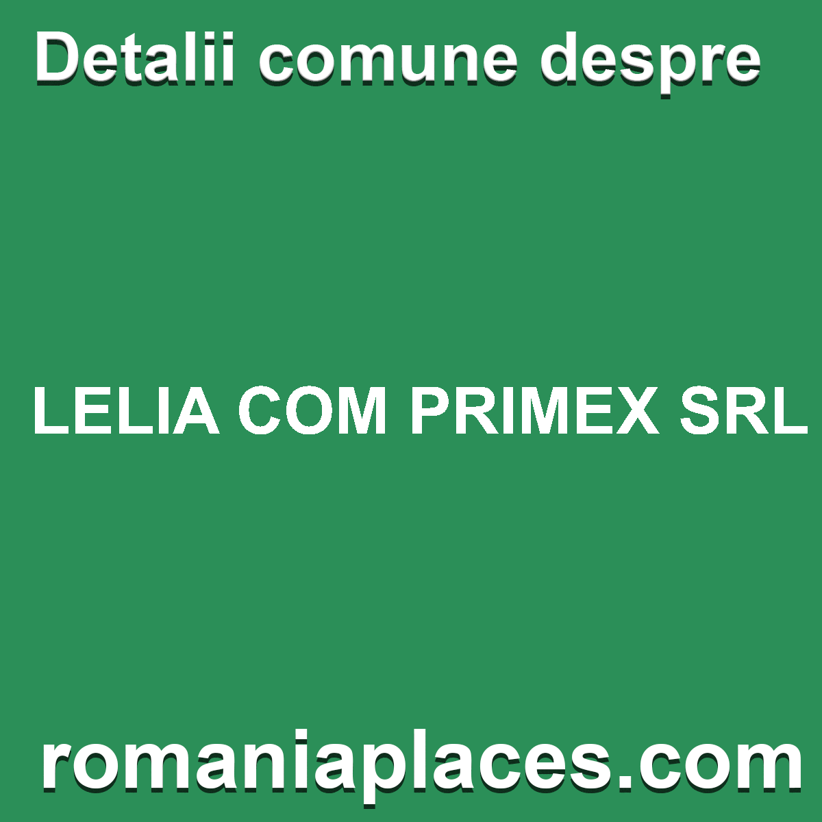 LELIA COM PRIMEX SRL