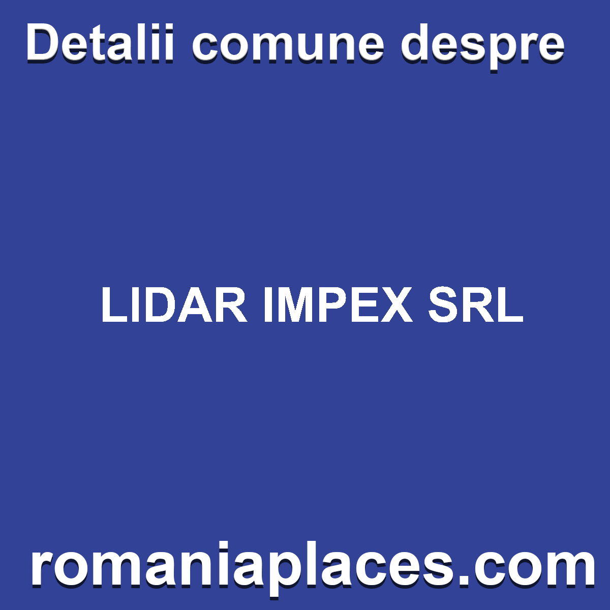 LIDAR IMPEX SRL