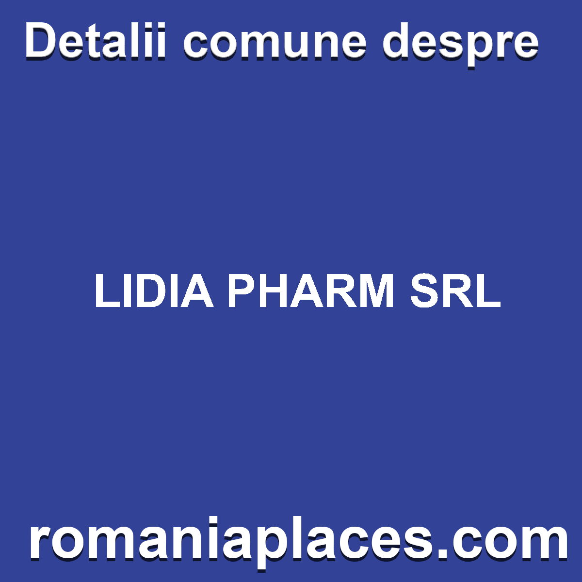 LIDIA PHARM SRL