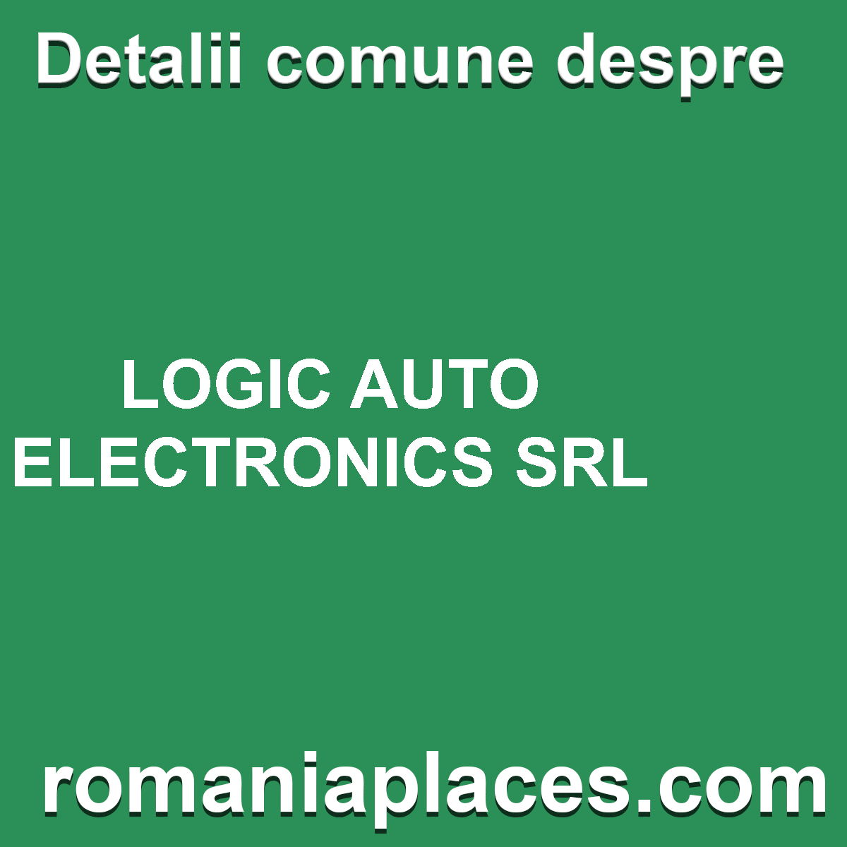 LOGIC AUTO ELECTRONICS SRL