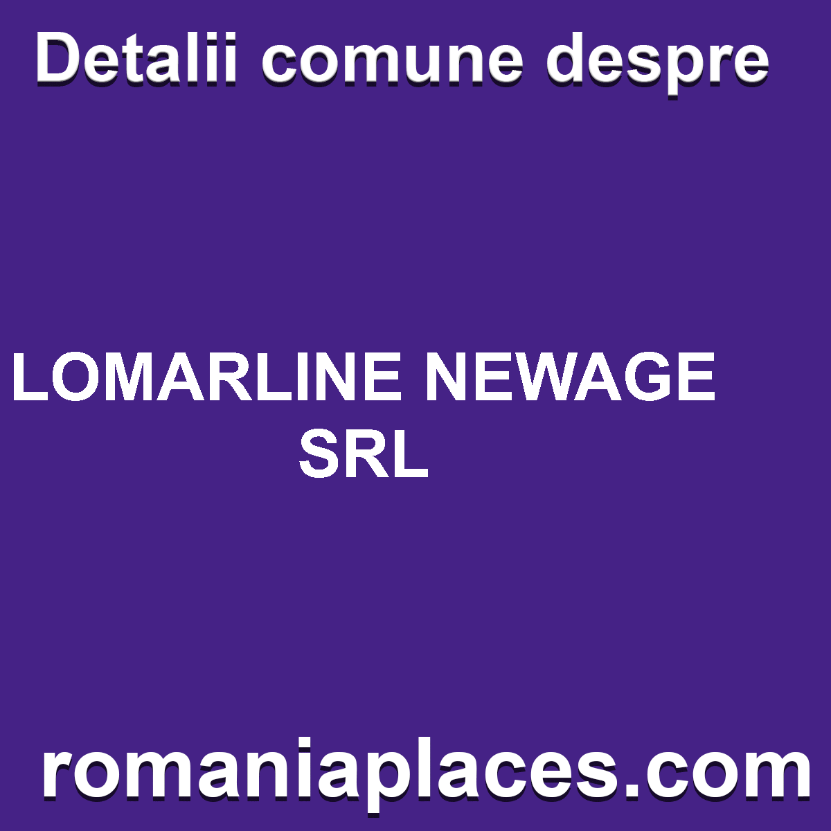 LOMARLINE NEWAGE SRL