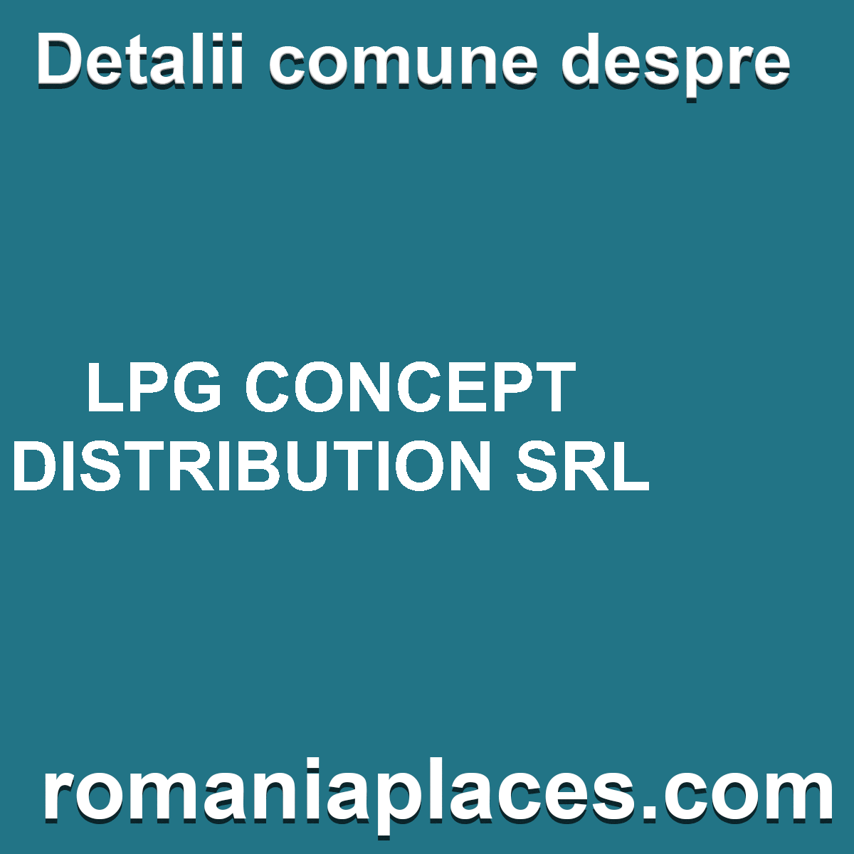 LPG CONCEPT DISTRIBUTION SRL