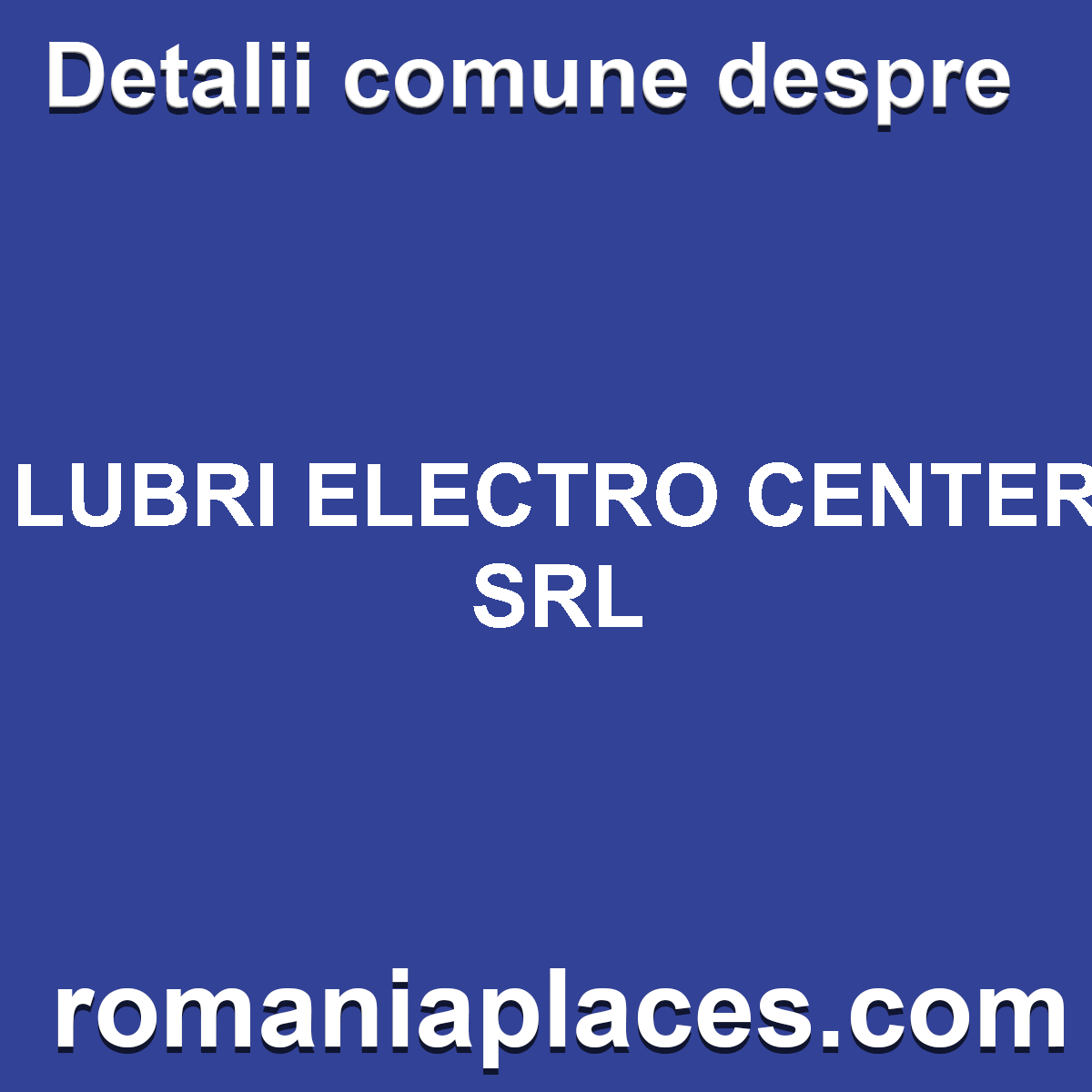 LUBRI ELECTRO CENTER SRL