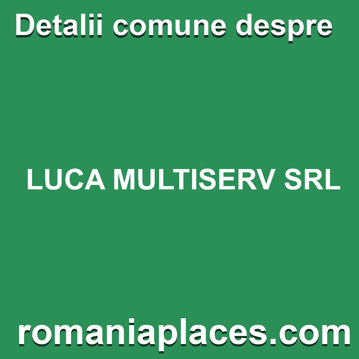 LUCA MULTISERV SRL