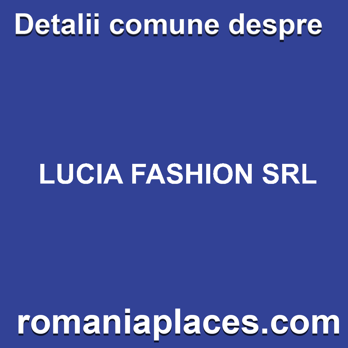 LUCIA FASHION SRL