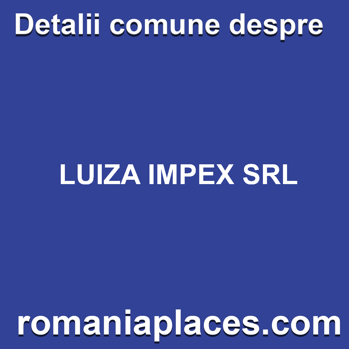 LUIZA IMPEX SRL