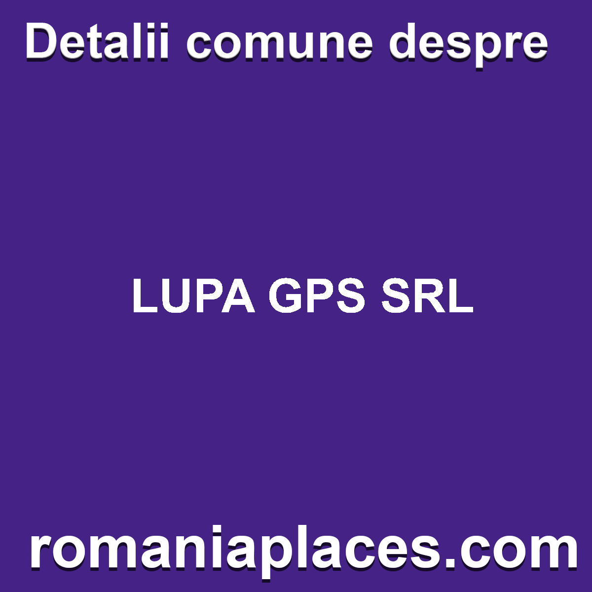 LUPA GPS SRL