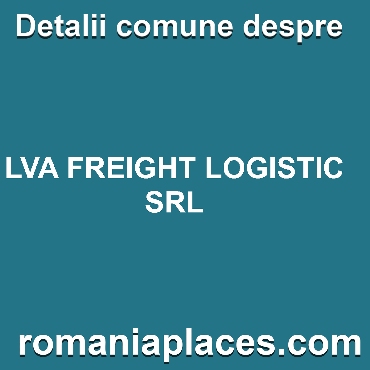 LVA FREIGHT LOGISTIC SRL