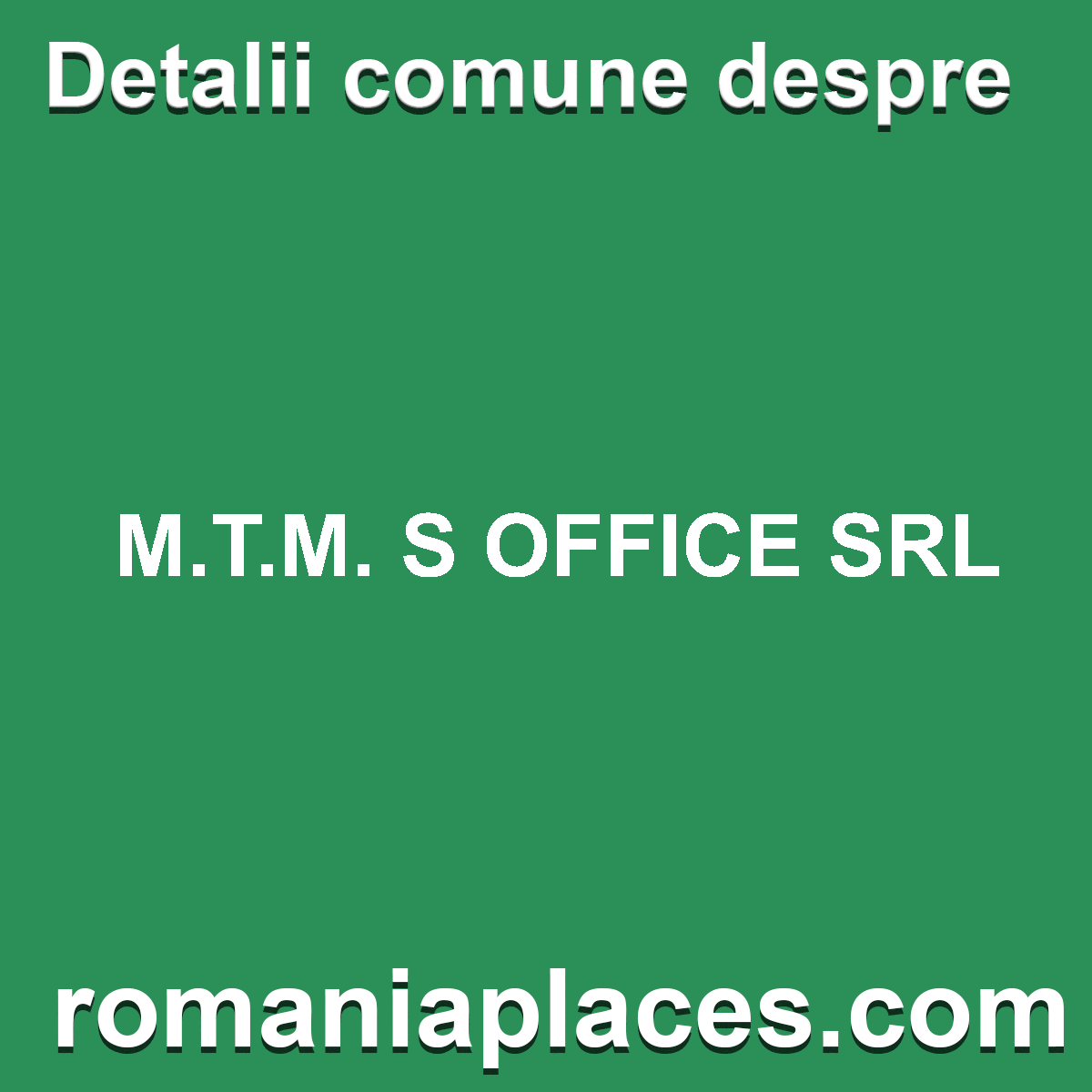M.T.M. S OFFICE SRL