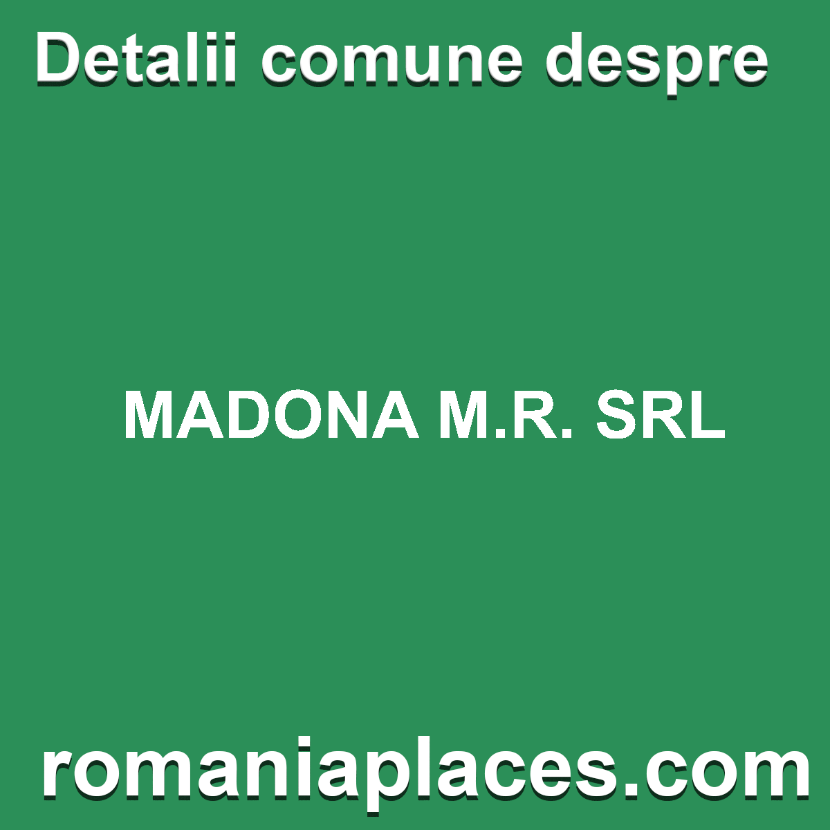 MADONA M.R. SRL