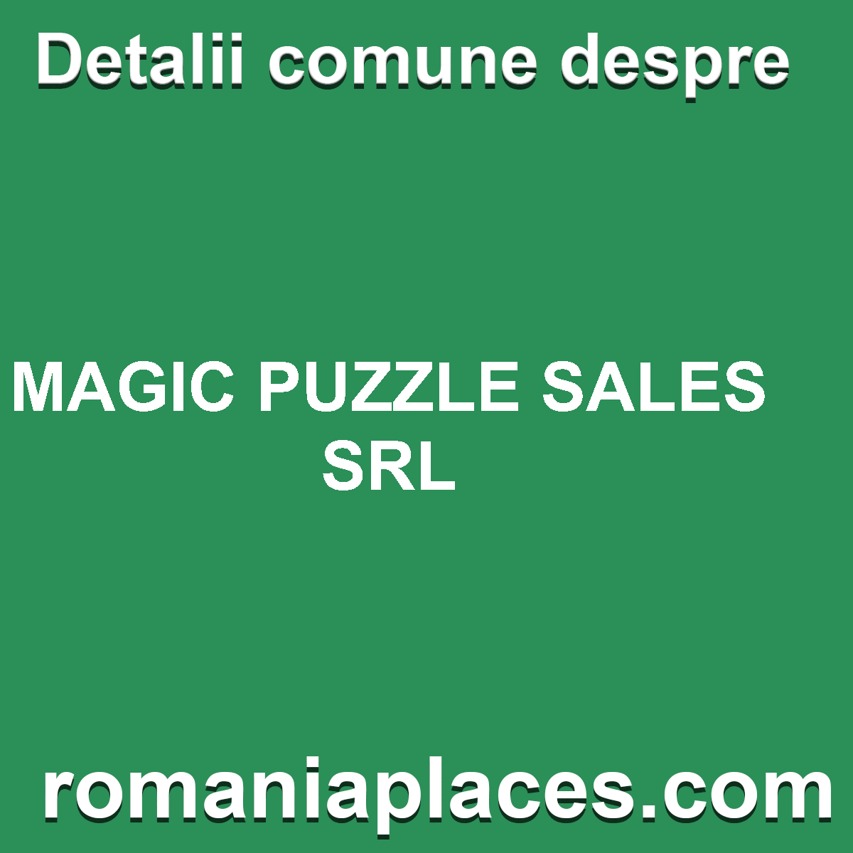 MAGIC PUZZLE SALES SRL