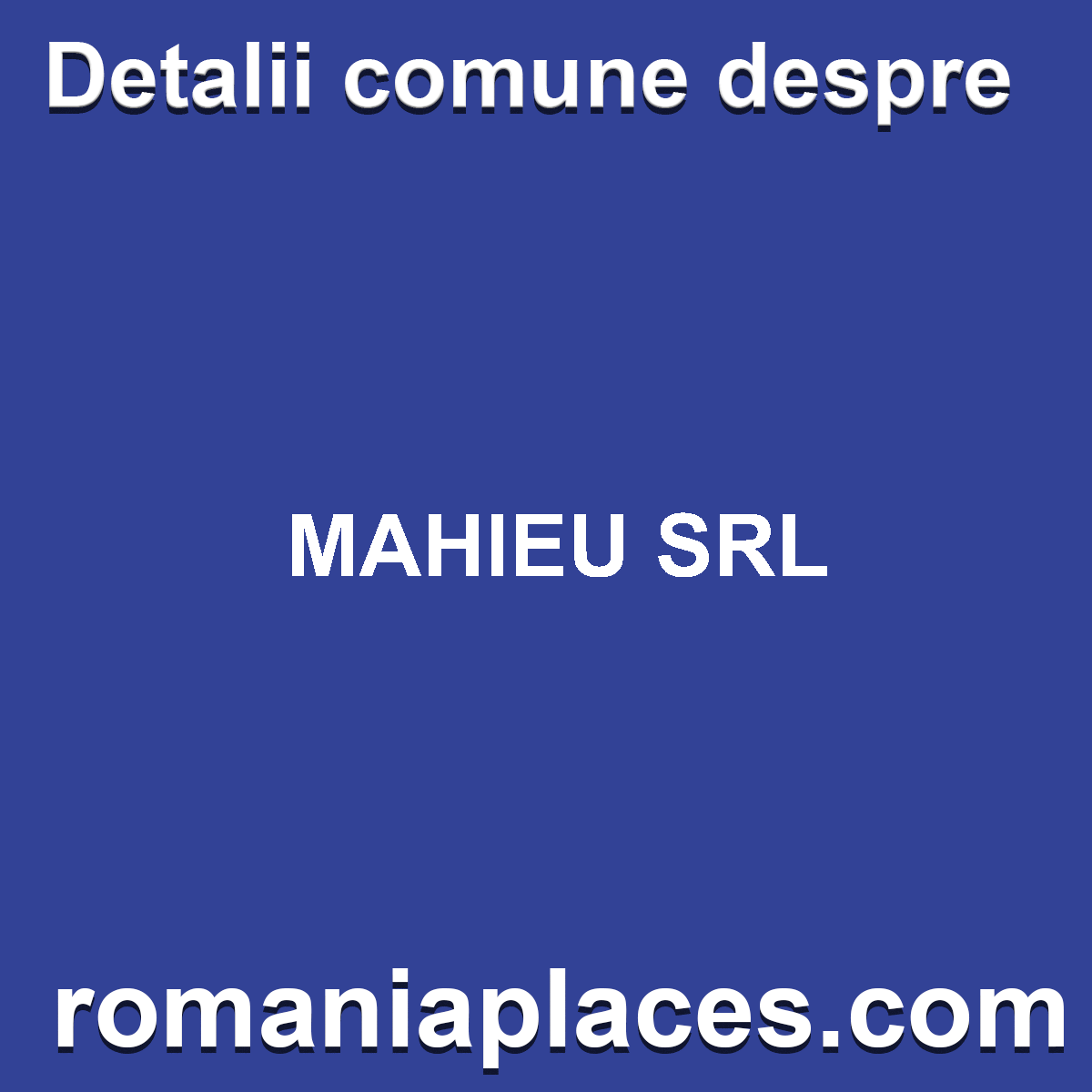 MAHIEU SRL