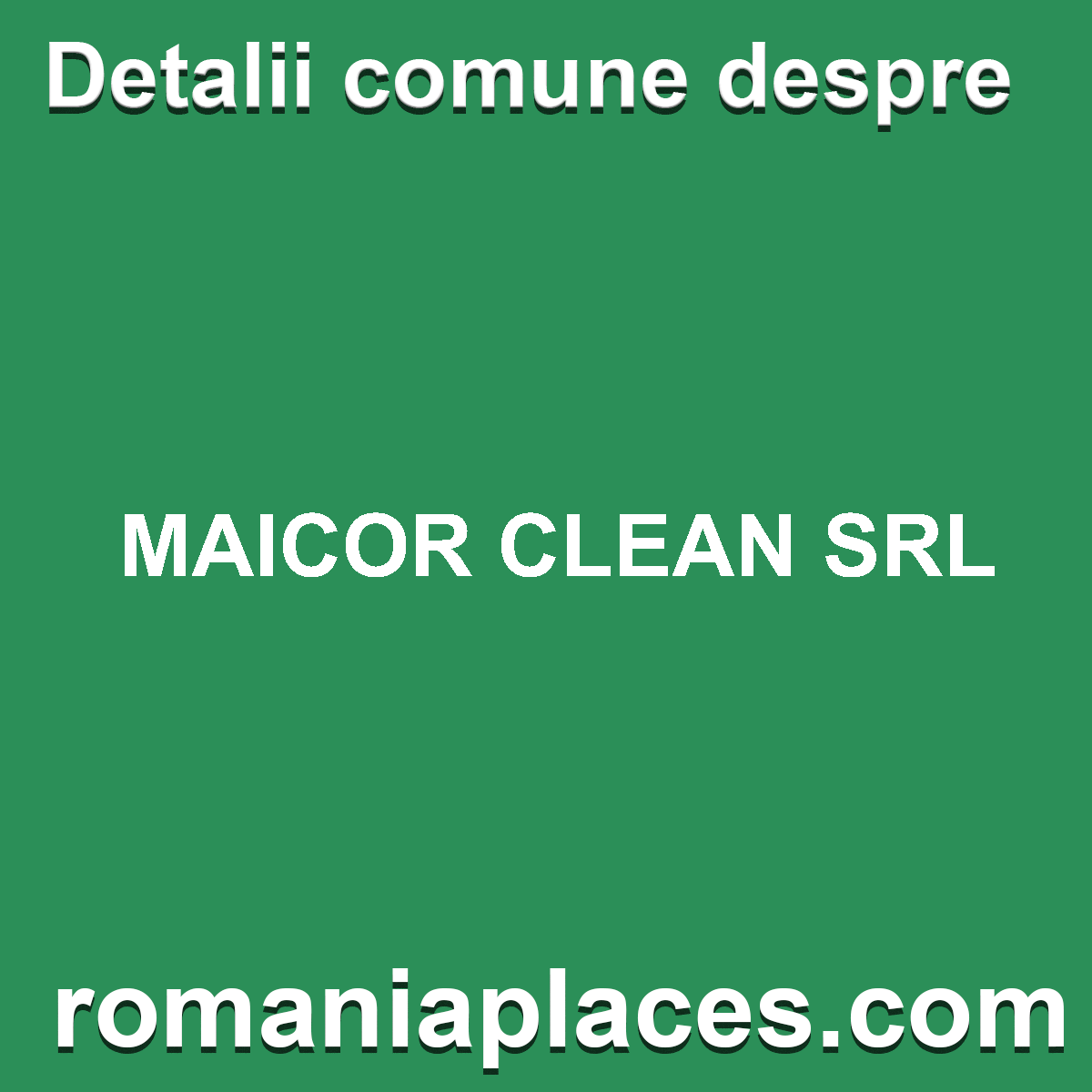 MAICOR CLEAN SRL