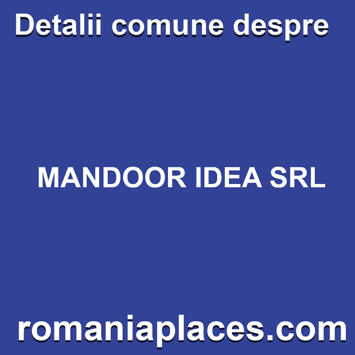 MANDOOR IDEA SRL