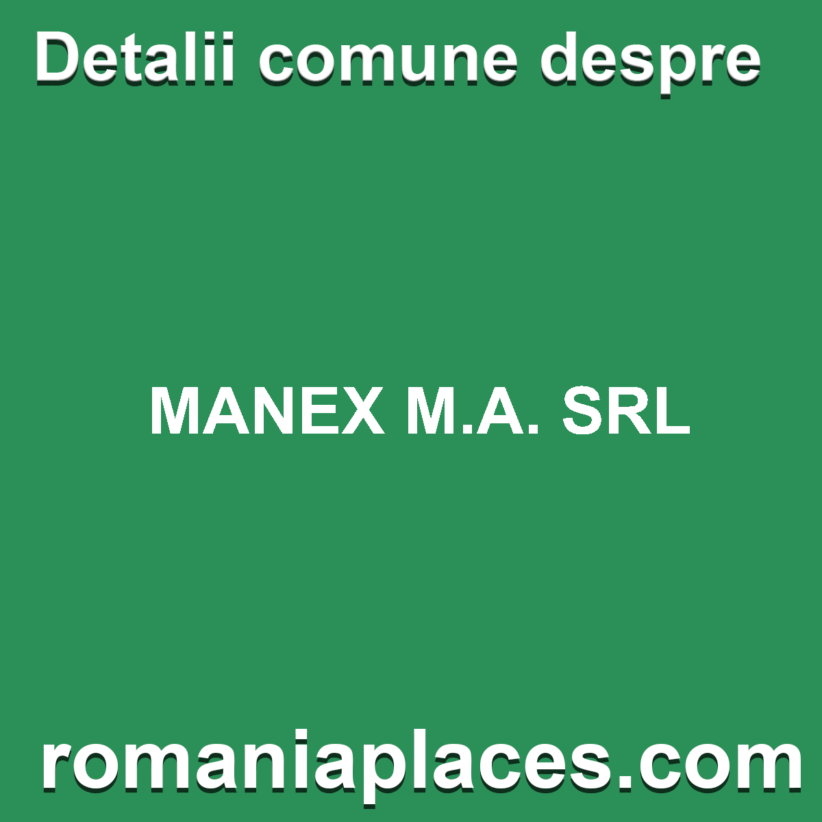MANEX M.A. SRL