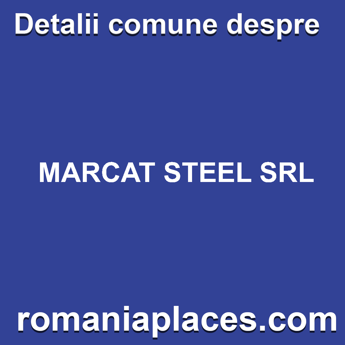 MARCAT STEEL SRL