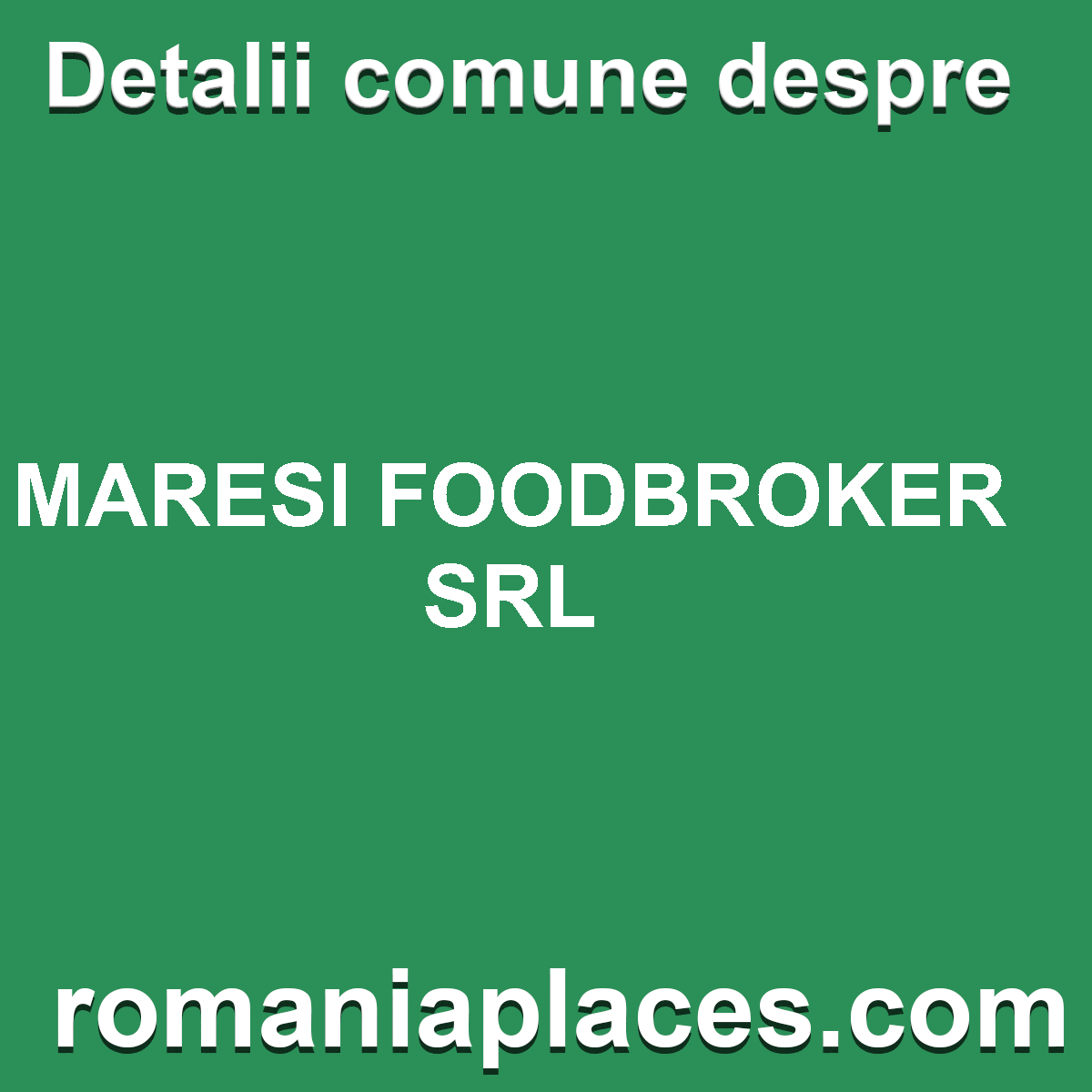 MARESI FOODBROKER SRL