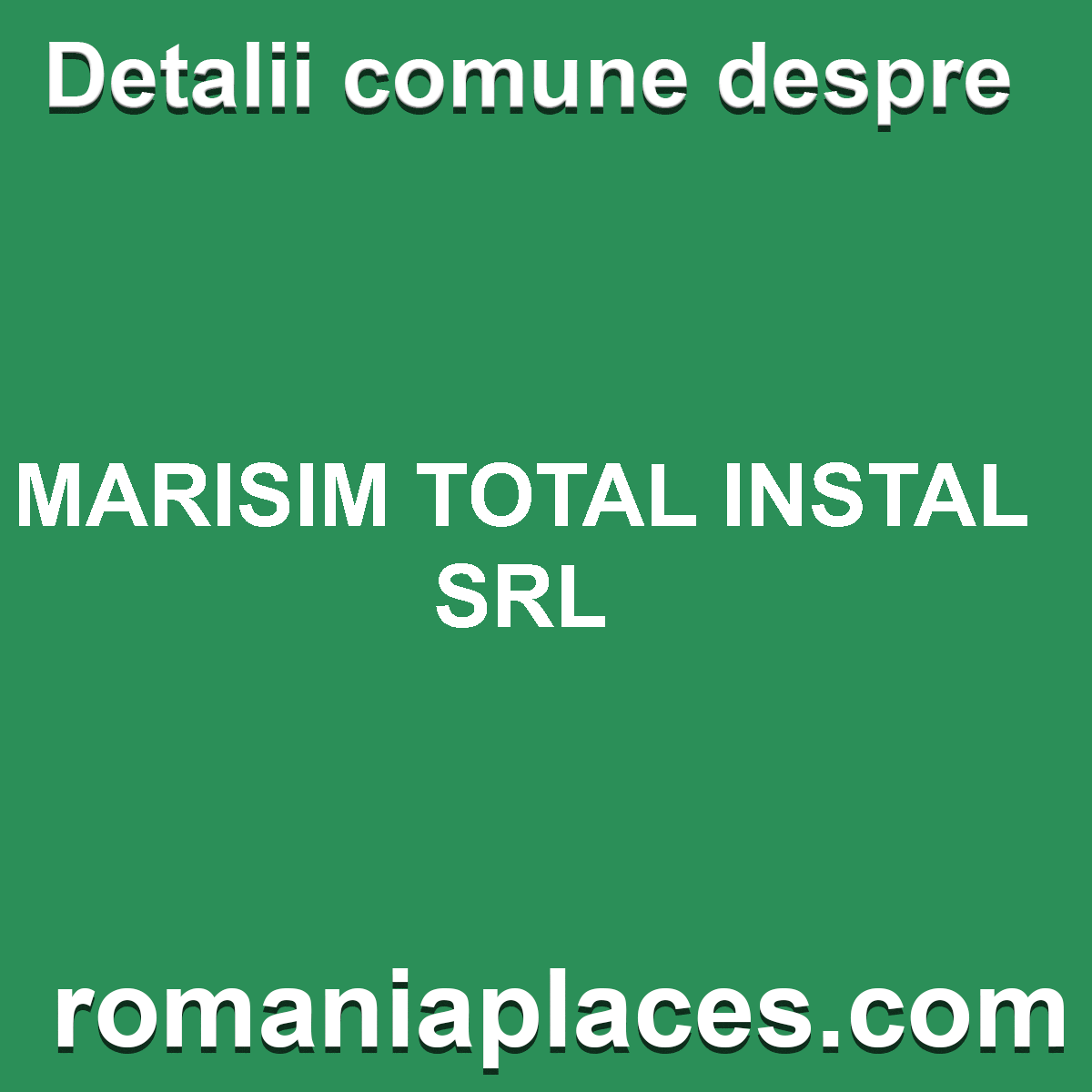 MARISIM TOTAL INSTAL SRL