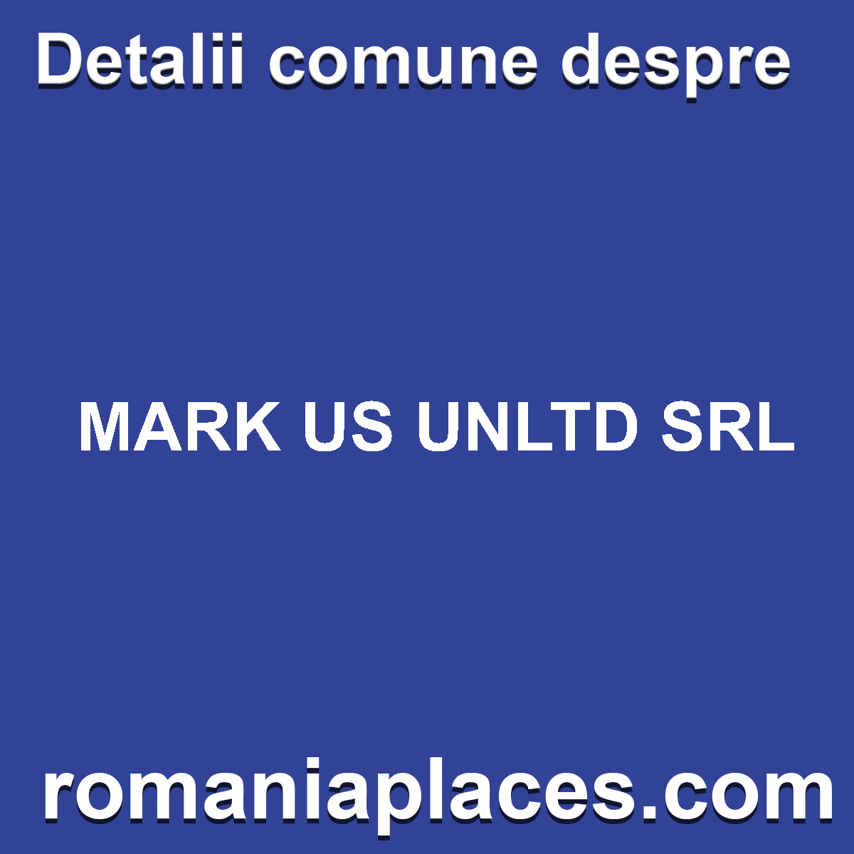 MARK US UNLTD SRL