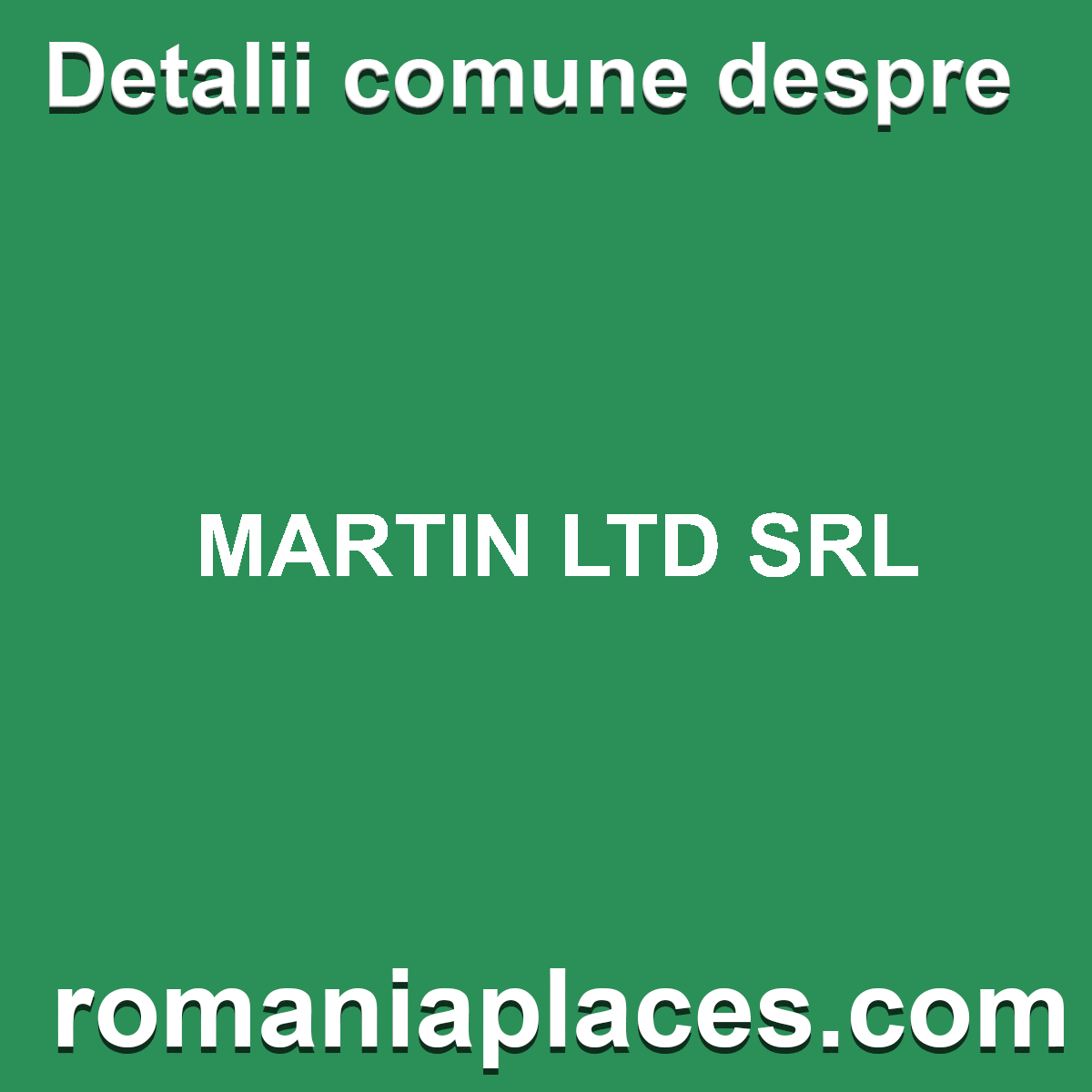 MARTIN LTD SRL