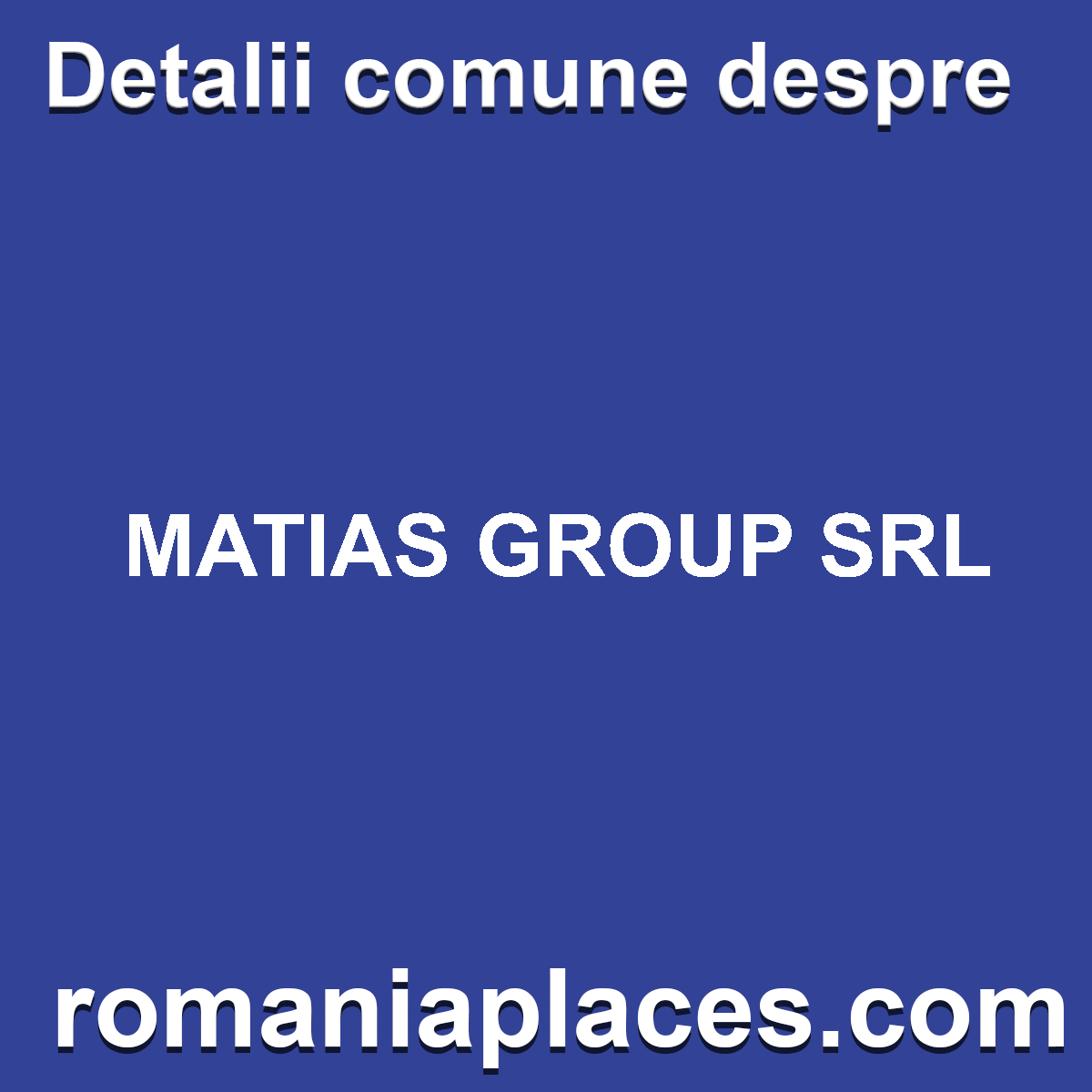 MATIAS GROUP SRL