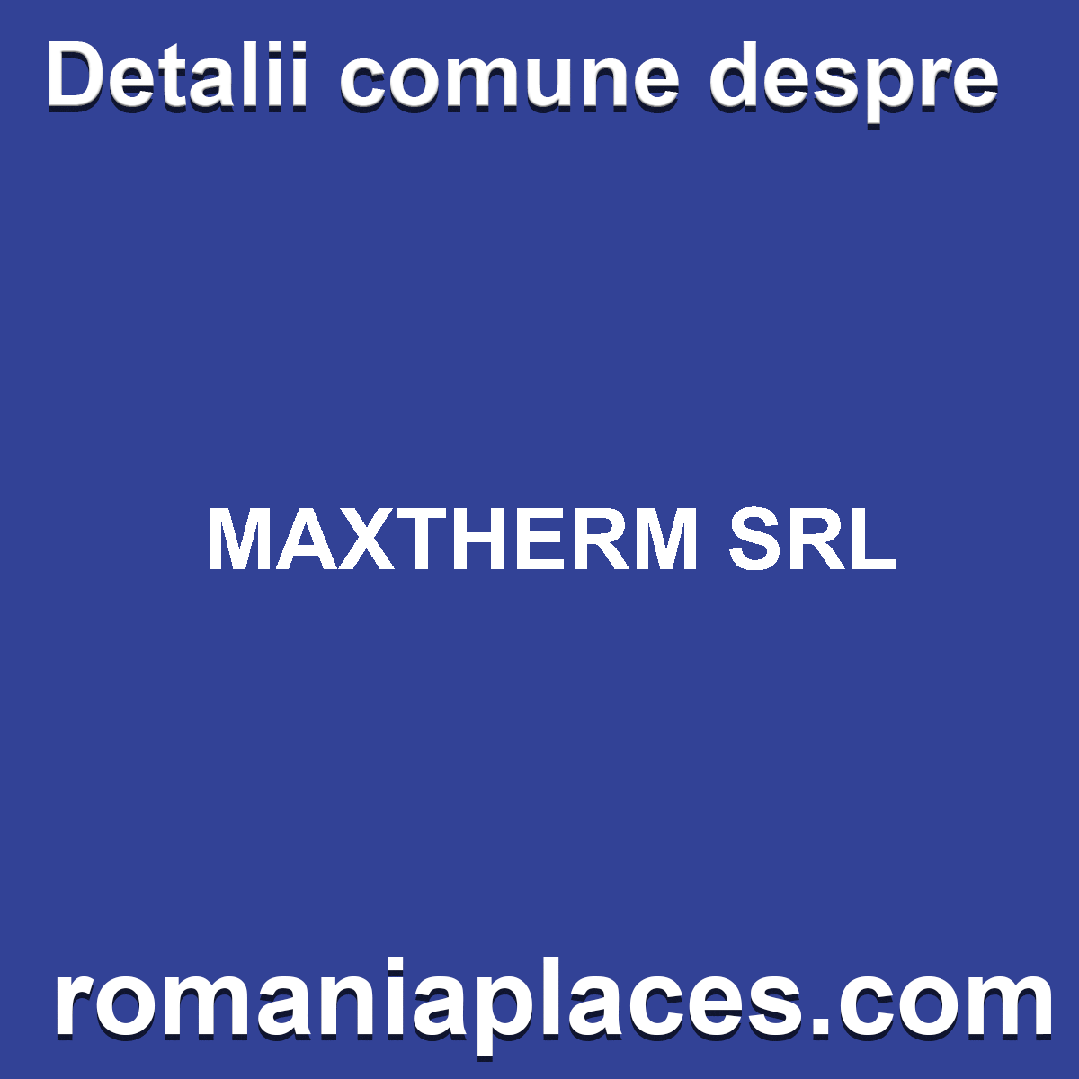 MAXTHERM SRL