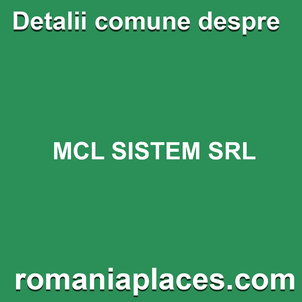 MCL SISTEM SRL