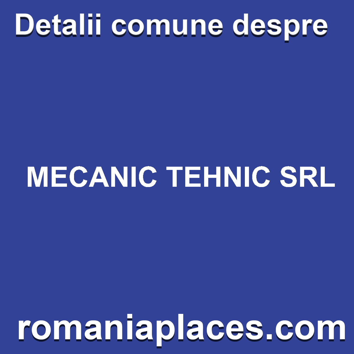 MECANIC TEHNIC SRL