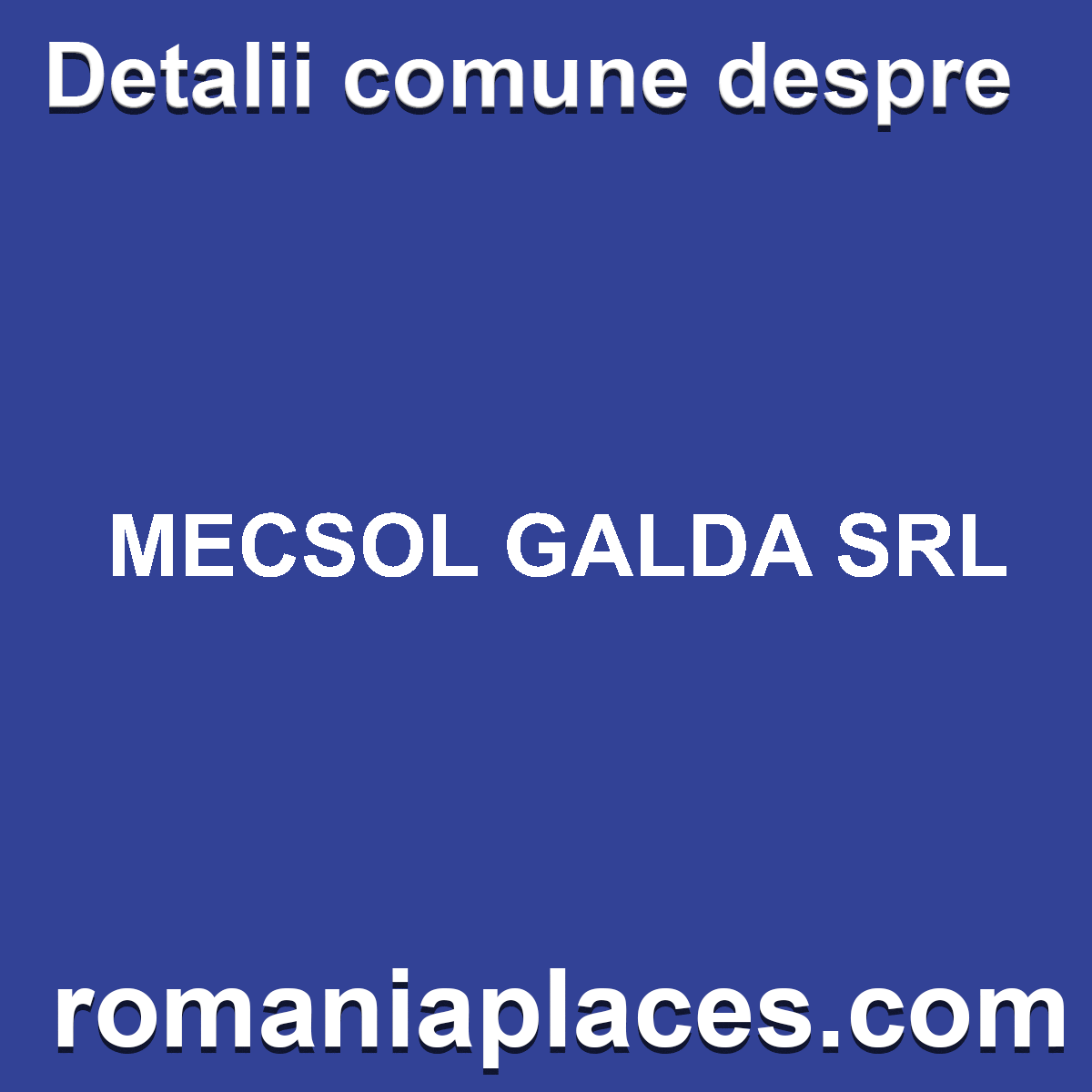 MECSOL GALDA SRL