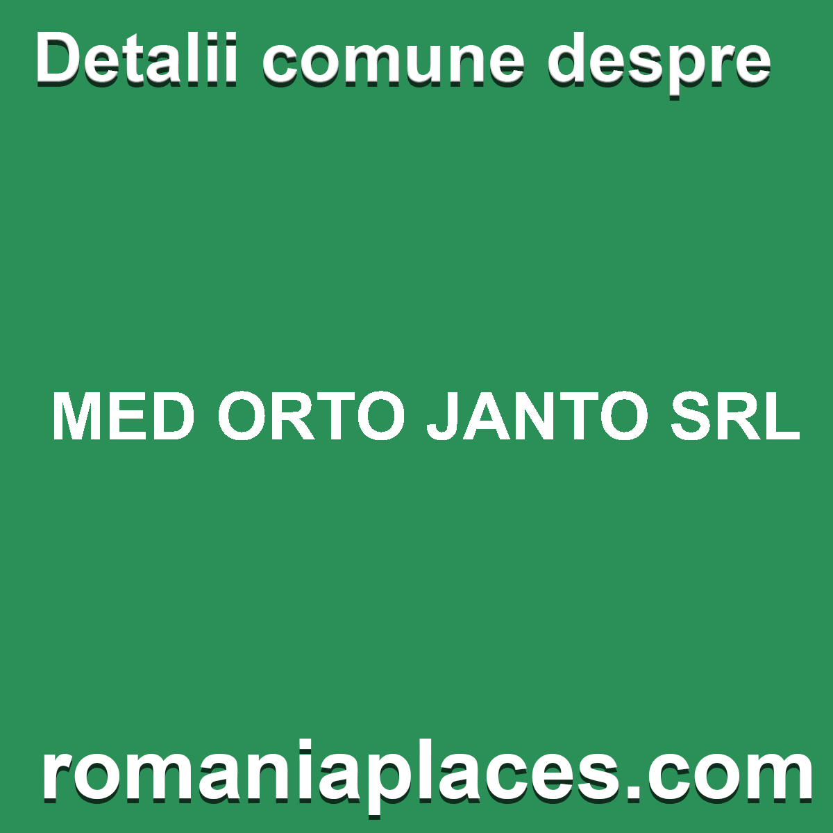 MED ORTO JANTO SRL