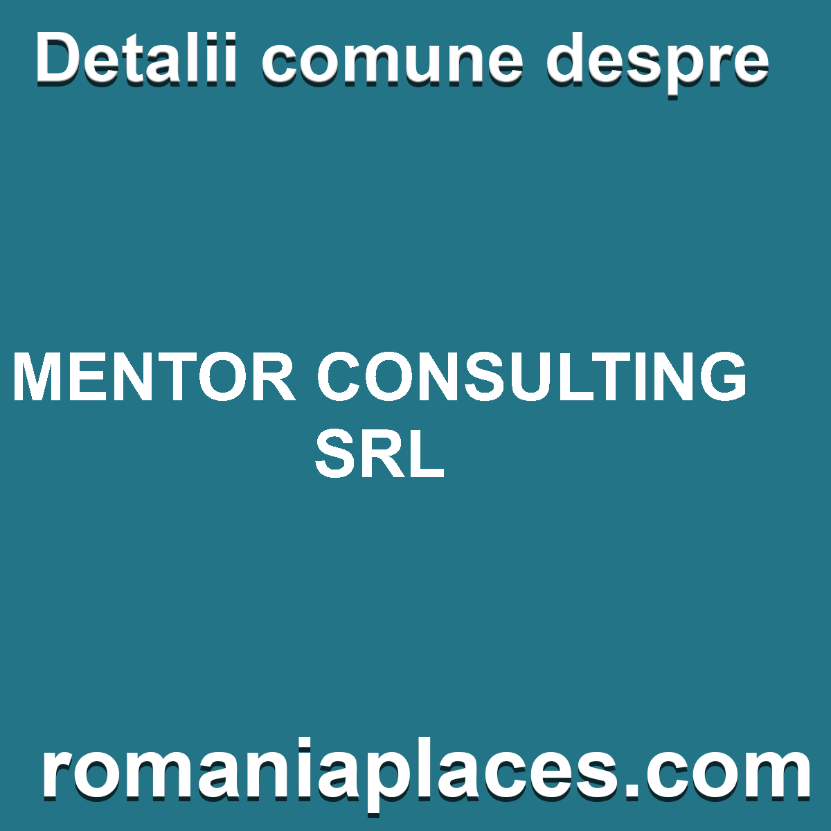 MENTOR CONSULTING SRL