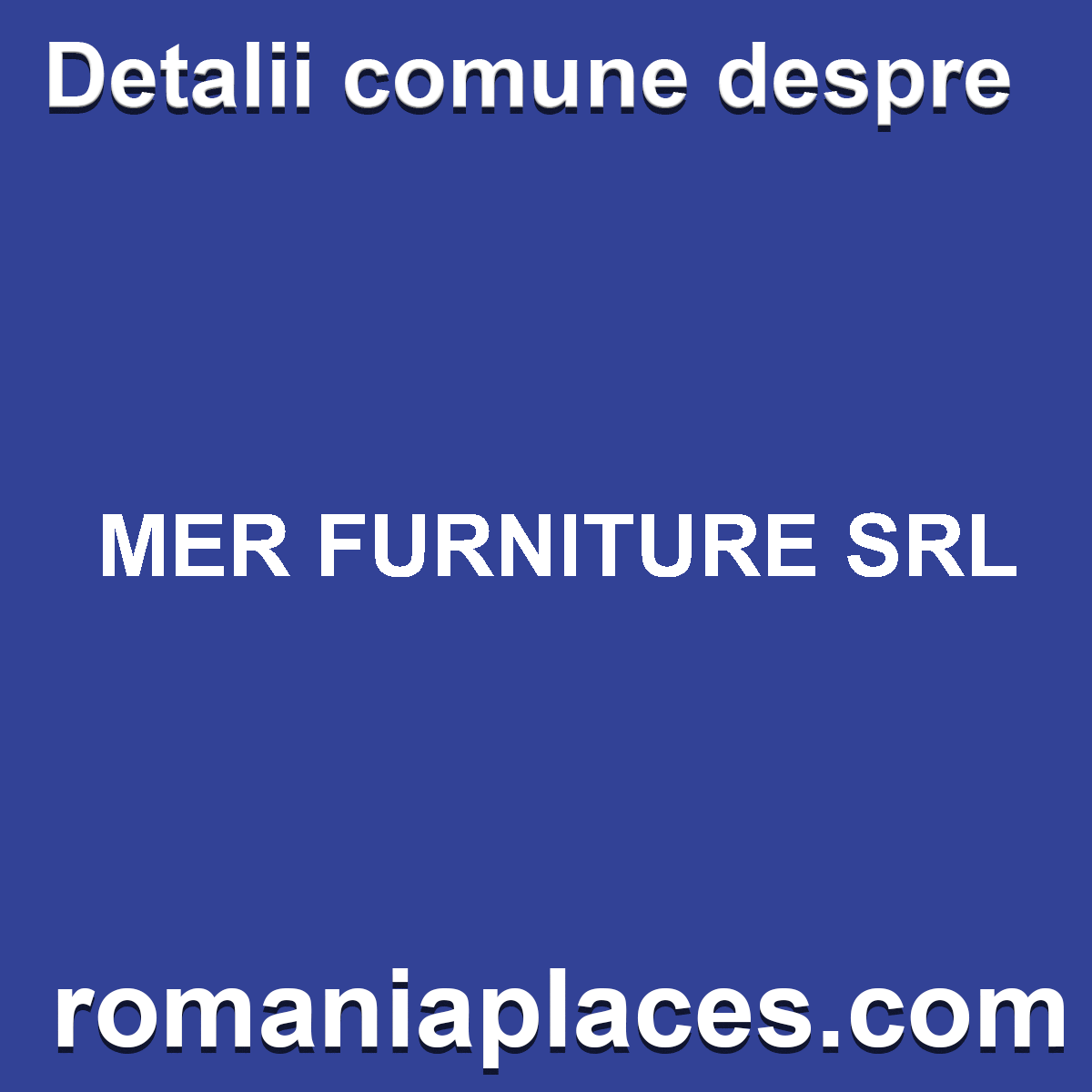 MER FURNITURE SRL