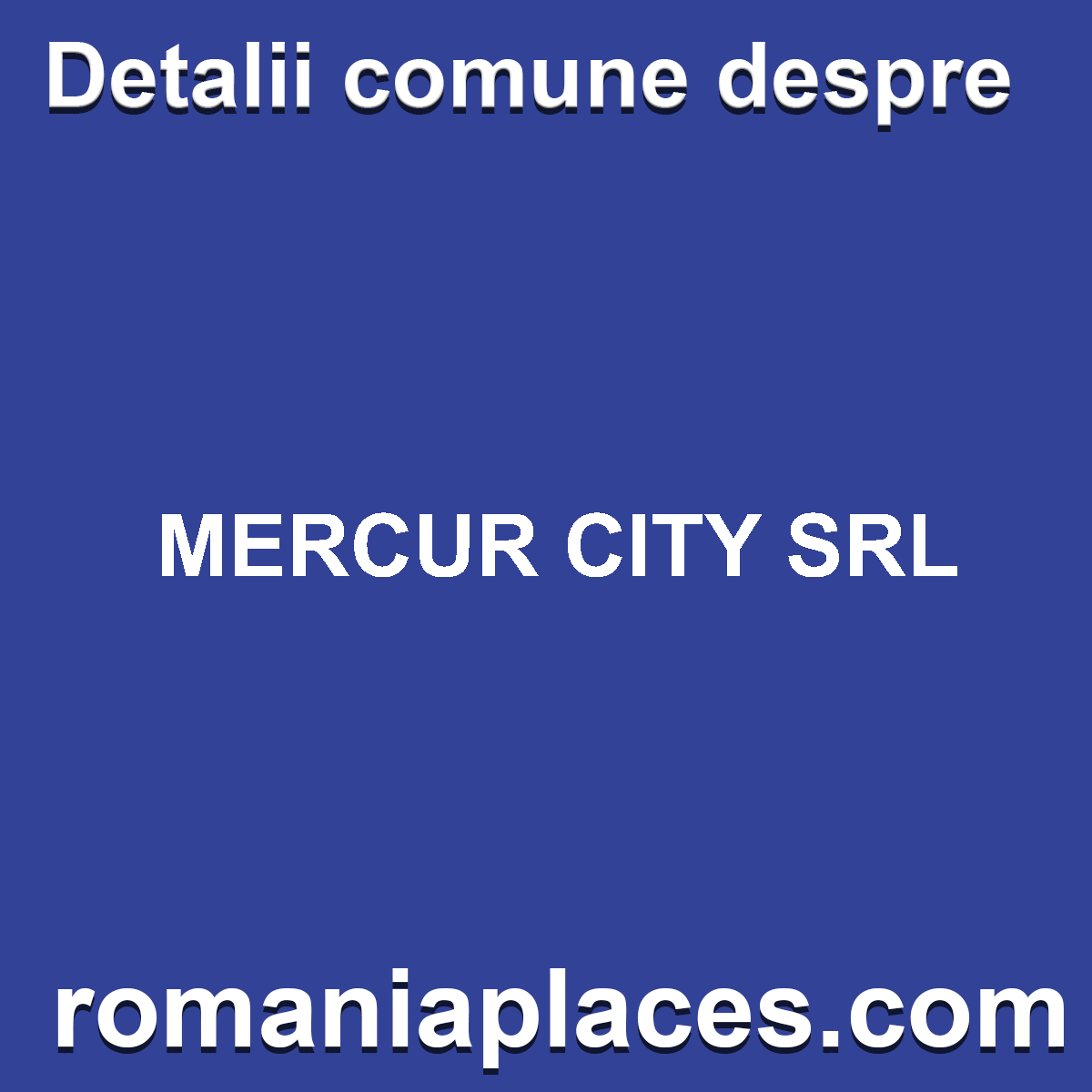 MERCUR CITY SRL