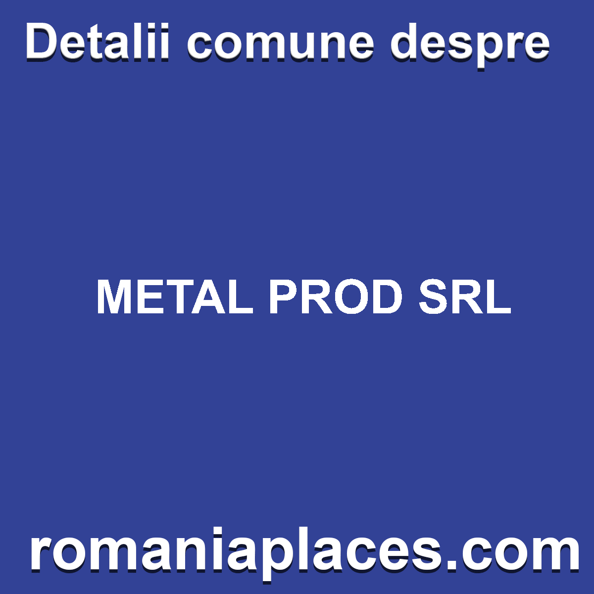 METAL PROD SRL