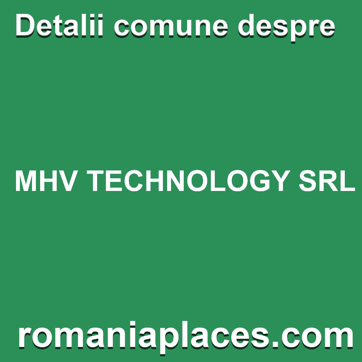 MHV TECHNOLOGY SRL