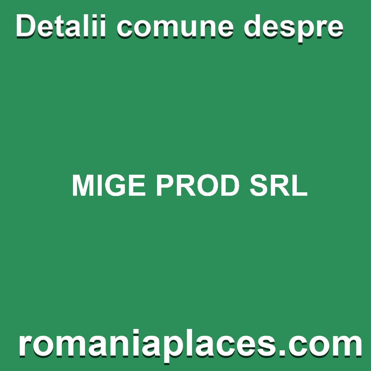 MIGE PROD SRL