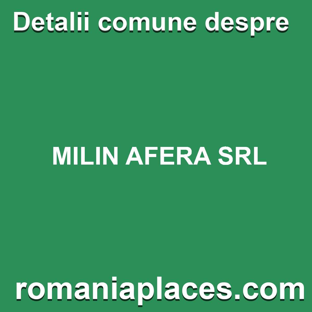 MILIN AFERA SRL