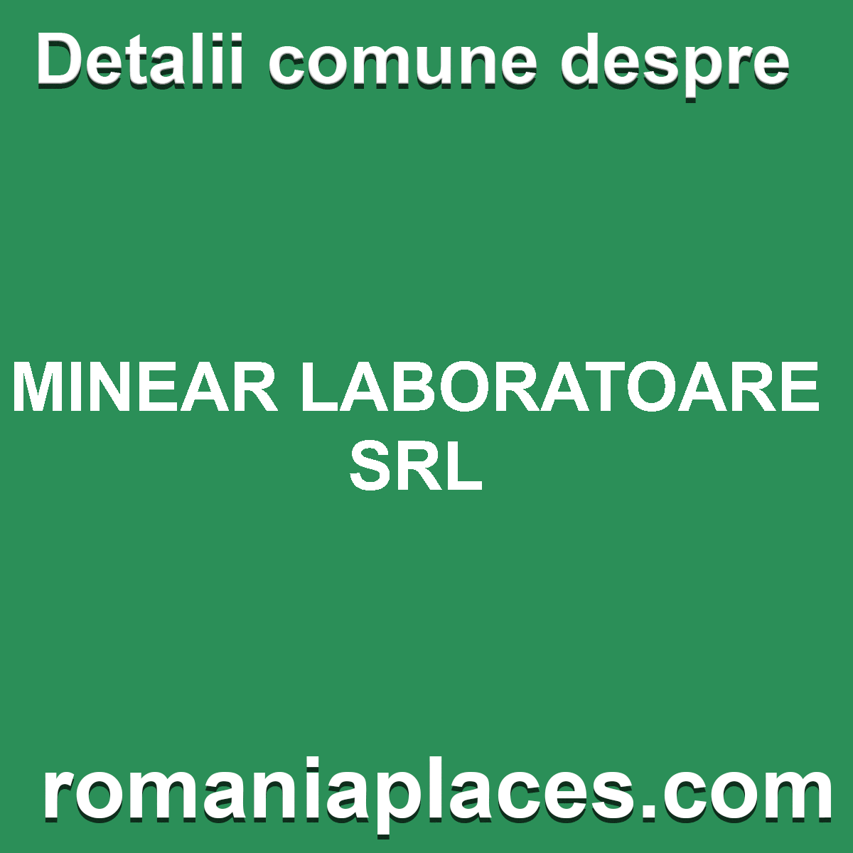 MINEAR LABORATOARE SRL