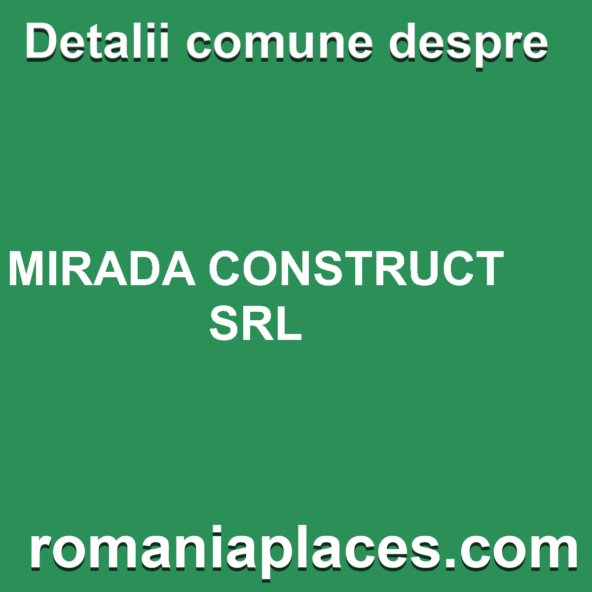 MIRADA CONSTRUCT SRL