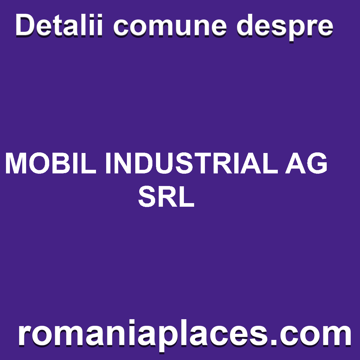 MOBIL INDUSTRIAL AG SRL