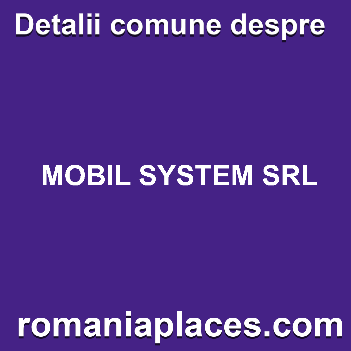 MOBIL SYSTEM SRL