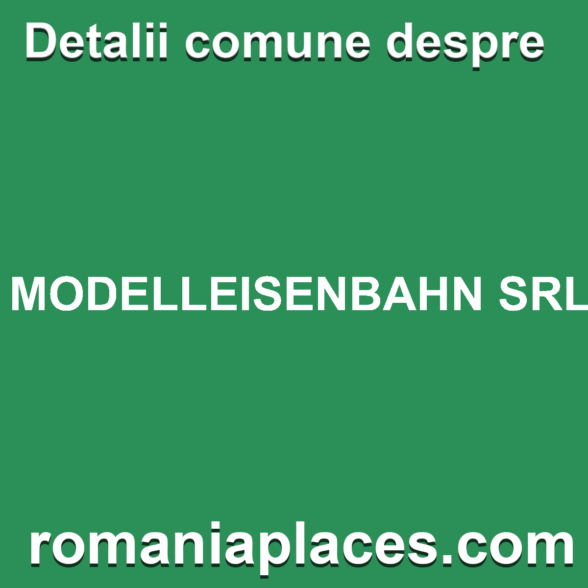 MODELLEISENBAHN SRL