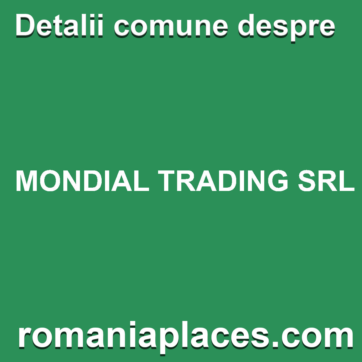 MONDIAL TRADING SRL