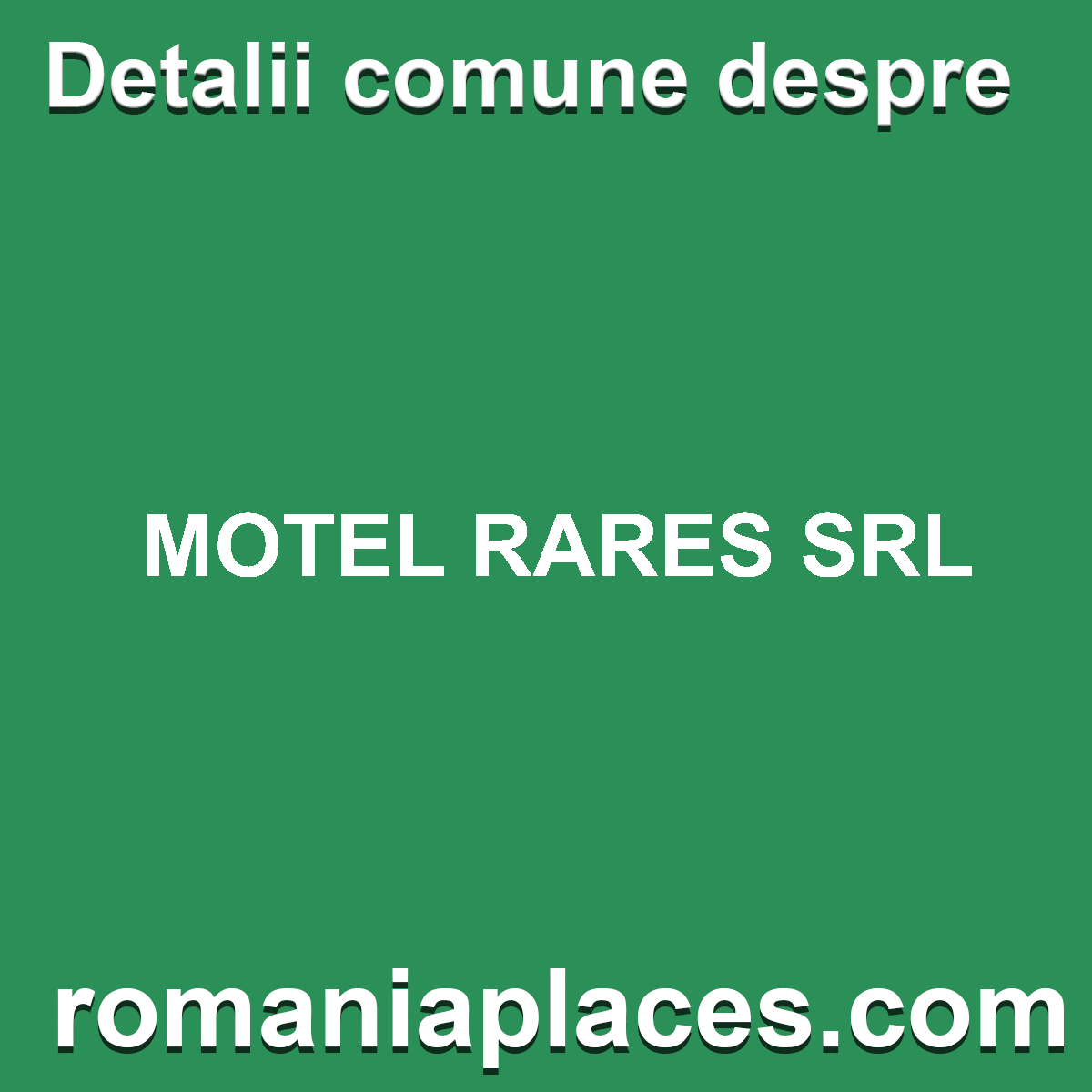 MOTEL RARES SRL