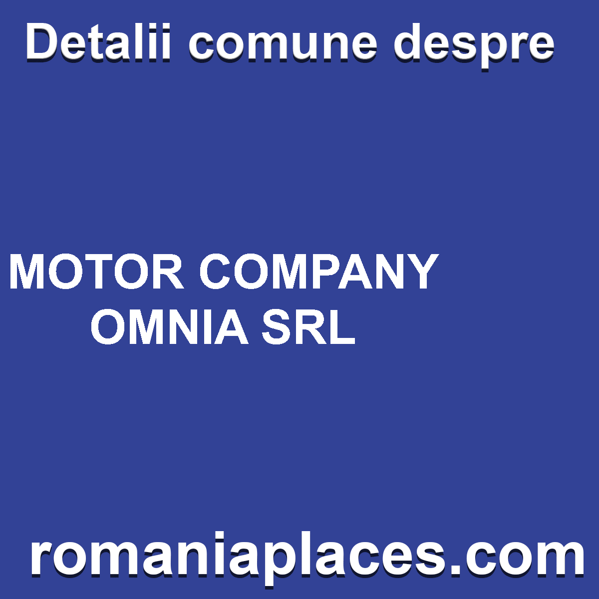 MOTOR COMPANY OMNIA SRL