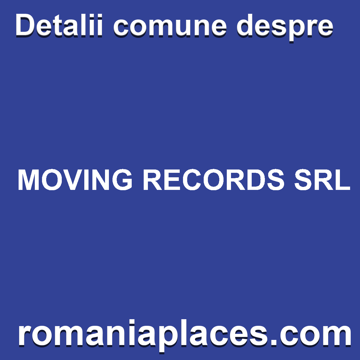MOVING RECORDS SRL