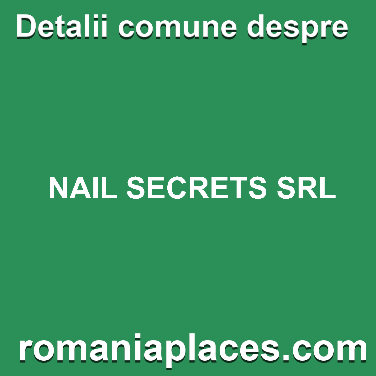 NAIL SECRETS SRL