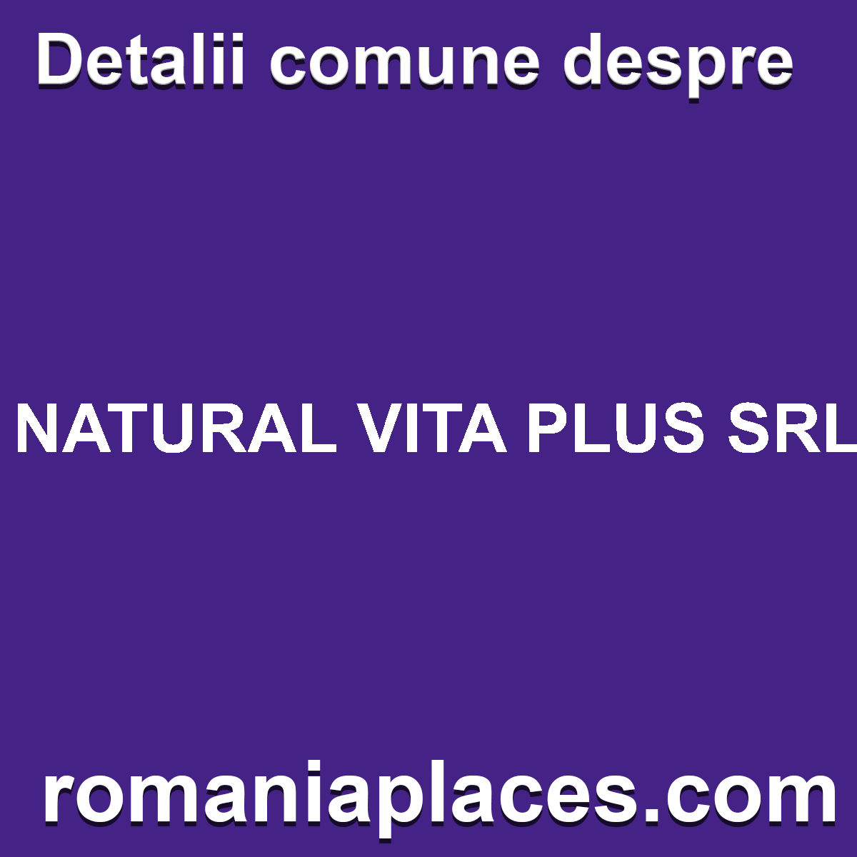 NATURAL VITA PLUS SRL