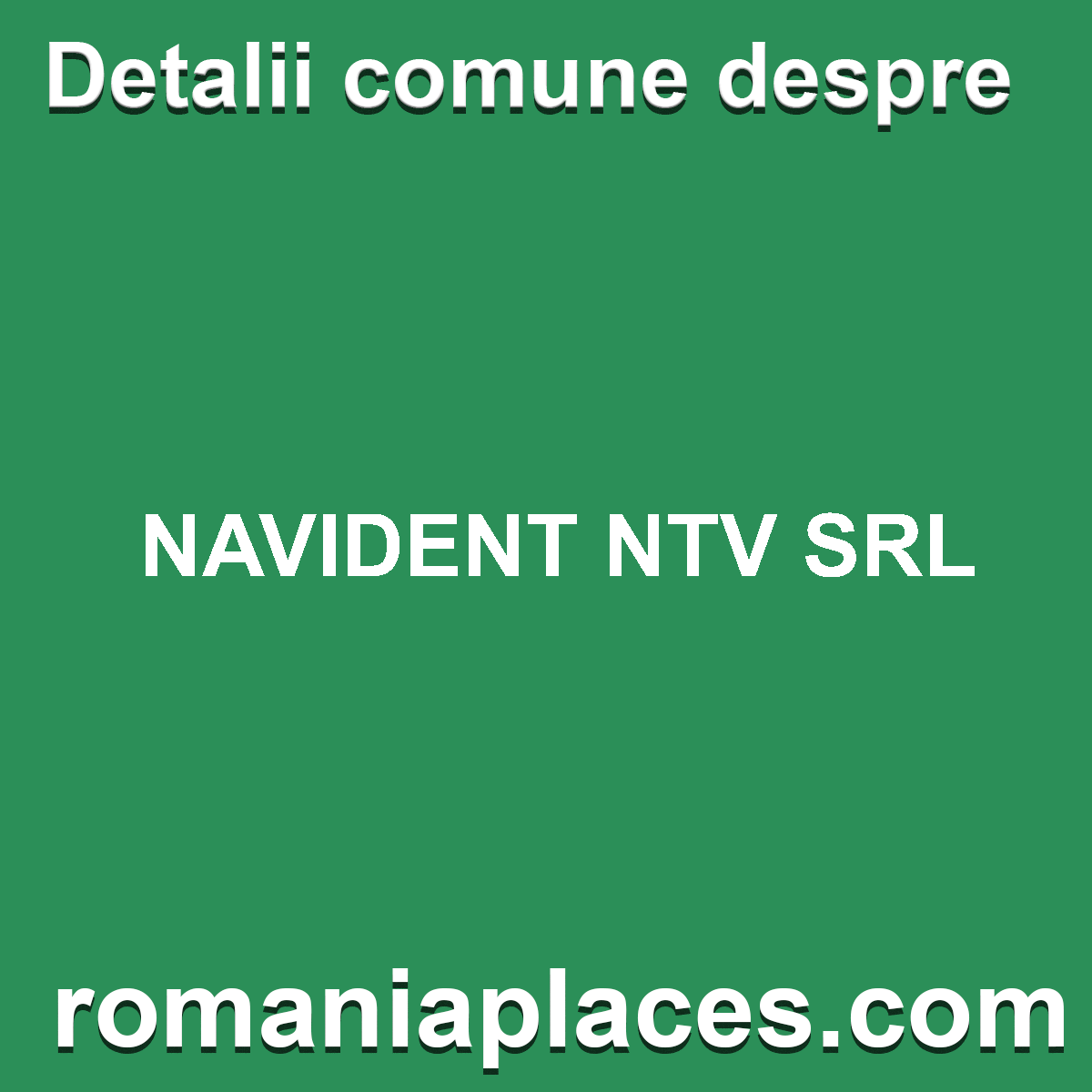 NAVIDENT NTV SRL