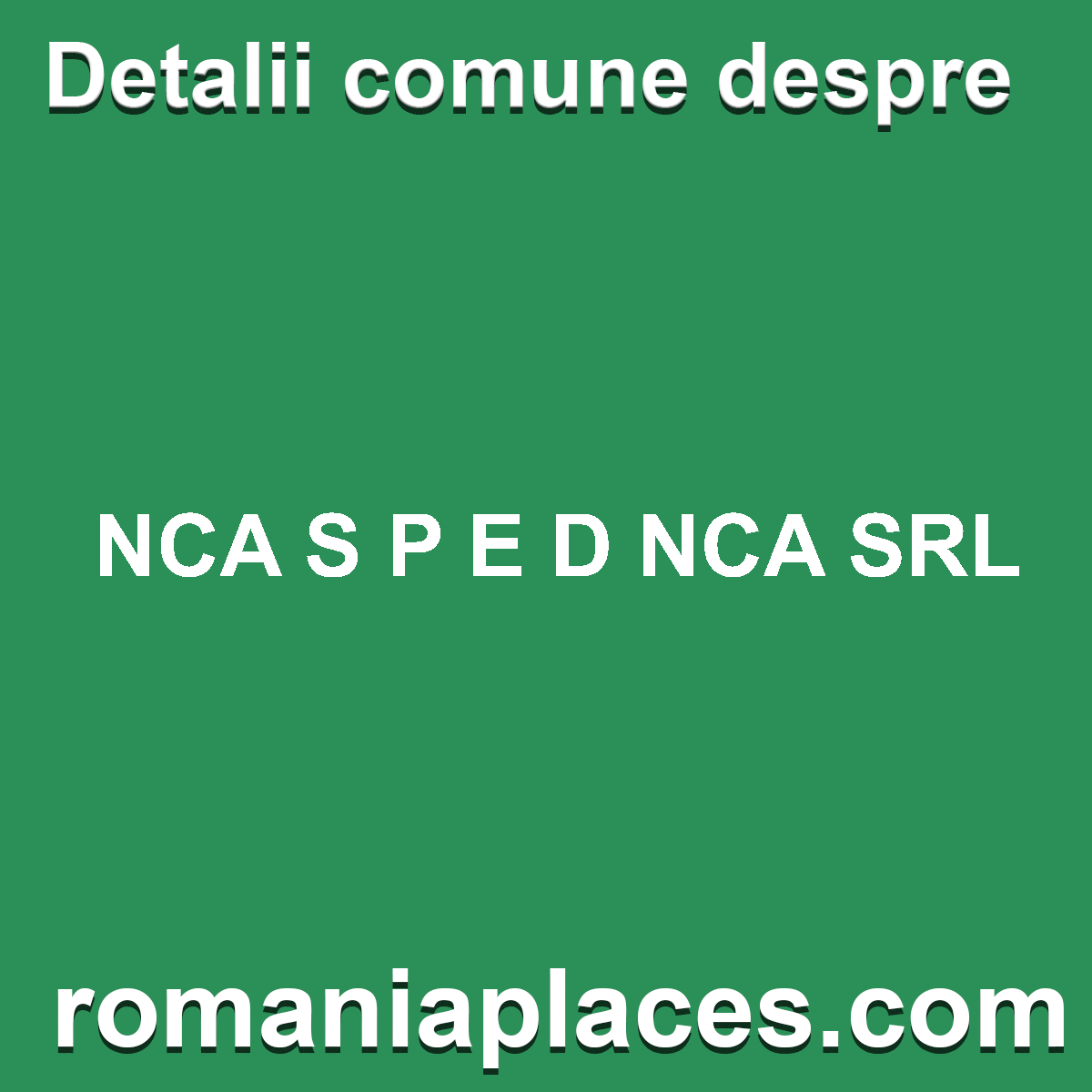 NCA S P E D NCA SRL